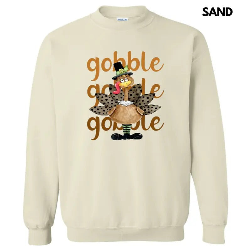 Turkey Gobble Gobble Sweatshirt T-Shirts, Hoodie | HypeDripTees.com