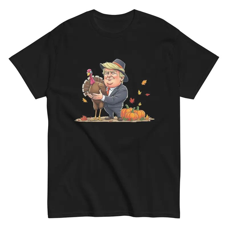 Turkey Trump Cartoon Tee - Men's T-Shirt Hoodie, Sweatshirt | HypeDripTees.com