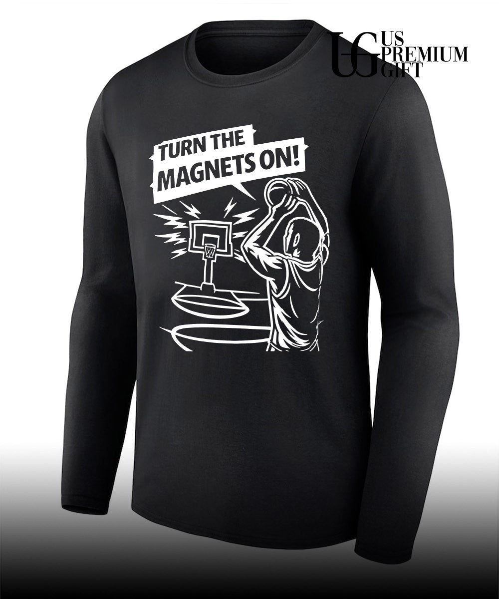 Turn the magnets on basketball shirt