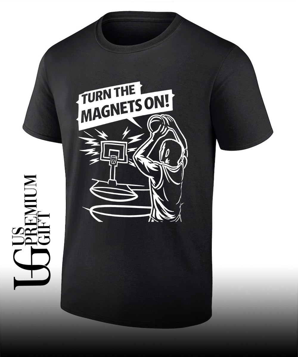 Turn the magnets on basketball shirt