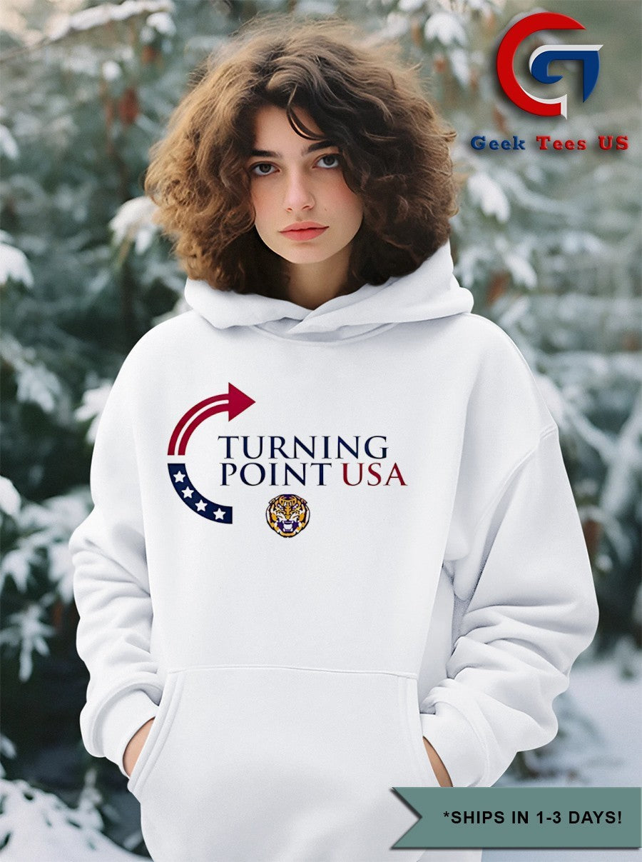 Turning Point USA Louisiana State University logo T-shirt