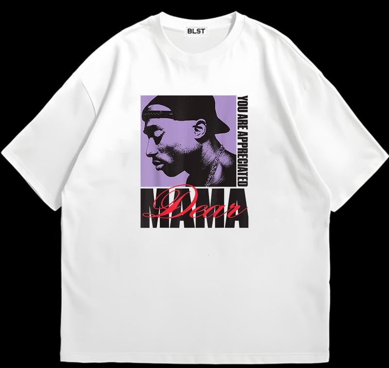 Tuu.PPac Dear Mamaa T-Shirt Retro Design Customizable Graphic Add Your Unique Twist Hoodie, Sweatshirt | HypeDripTees.com