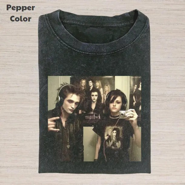 Twilight Vintage Graphic Tee, Edward And Bella Photo T-Shirt, Movies Tee, Unisex Meme Cringe Funny Dumb Shirt, Menswear...