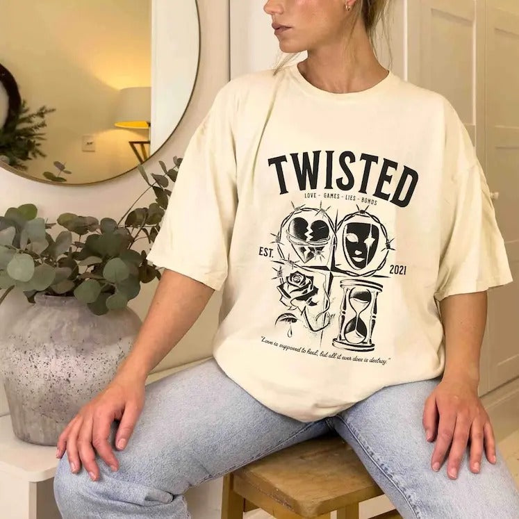 Twisted Series Comfort Color Shirt, Booktok, Romance Book Shirt, Book Lover Gift Hoodie, Sweatshirt | HypeDripTees.com
