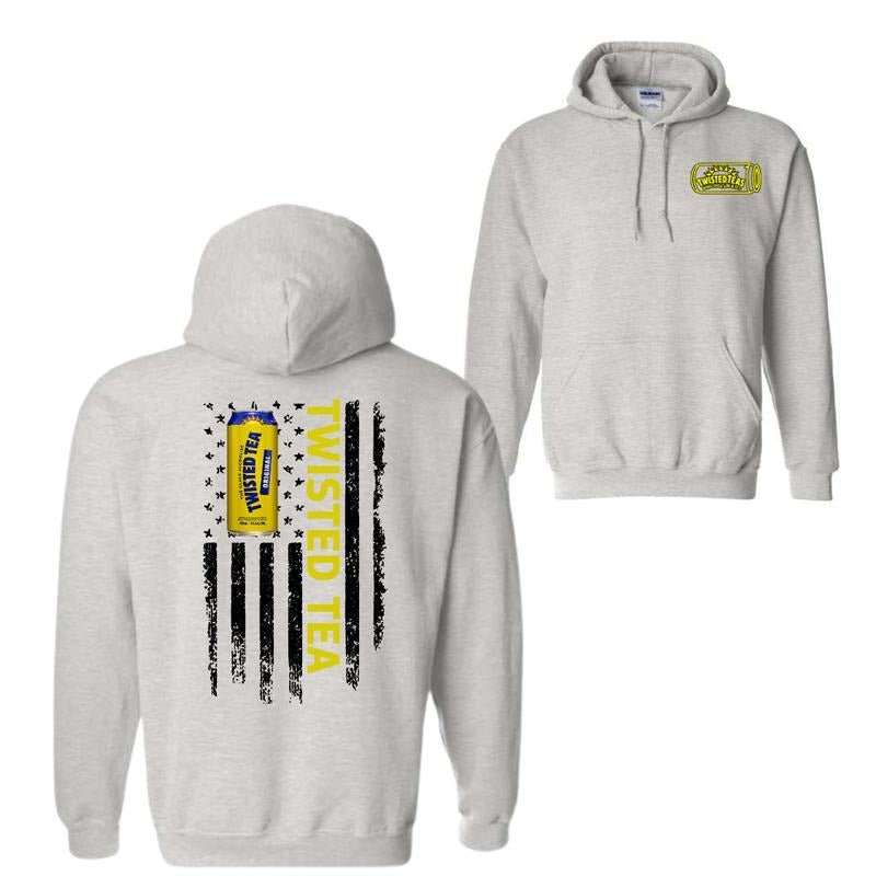 Twisted Tea Logo Flag 2-sided T-Shirt Sweatshirt Hoodie, Twisted Tea Light T-Shirt For Men, For Women | HypeDripTees.com
