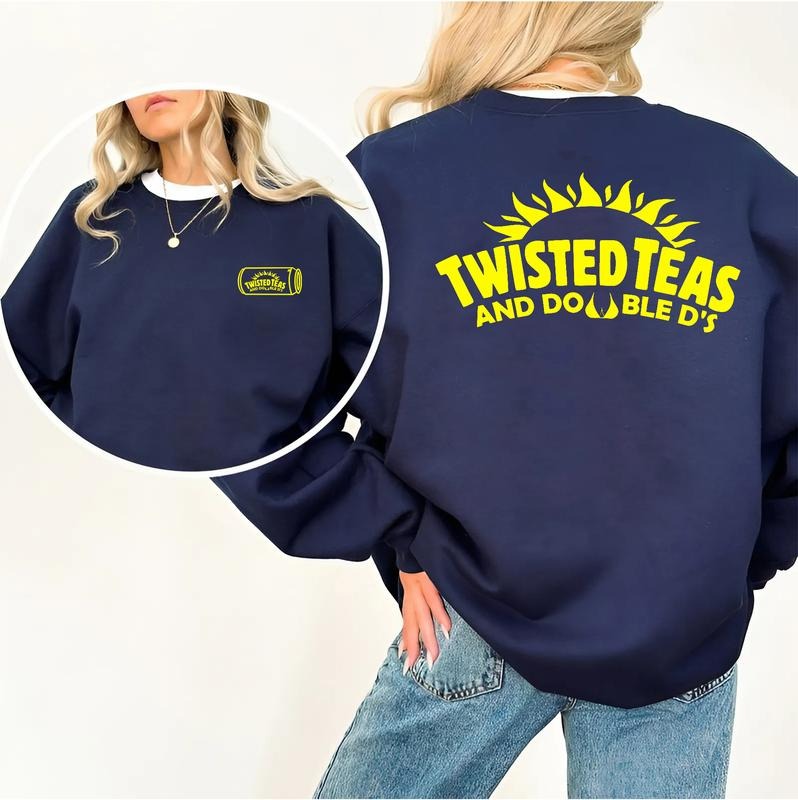 Twisted Teas Double D'S Funny 2 Sided Drinking Casual Party Top Bold Streetwear T-Shirts, Hoodie, Sweatshirt