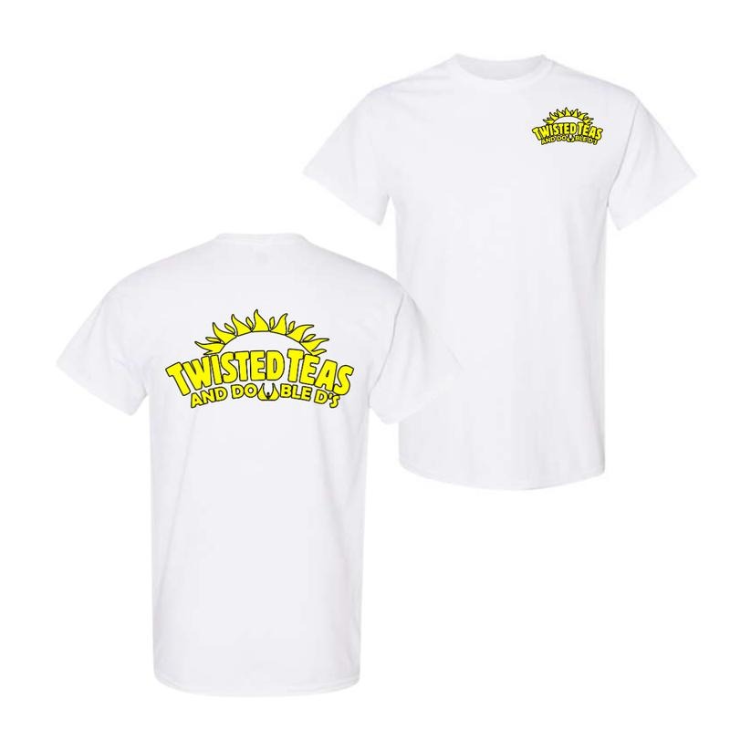 Twisted Teas and Double D's ver2 - 2 Sided - Unisex Black Short Sleeve Shirt Hoodie, Sweatshirt | HypeDripTees.com