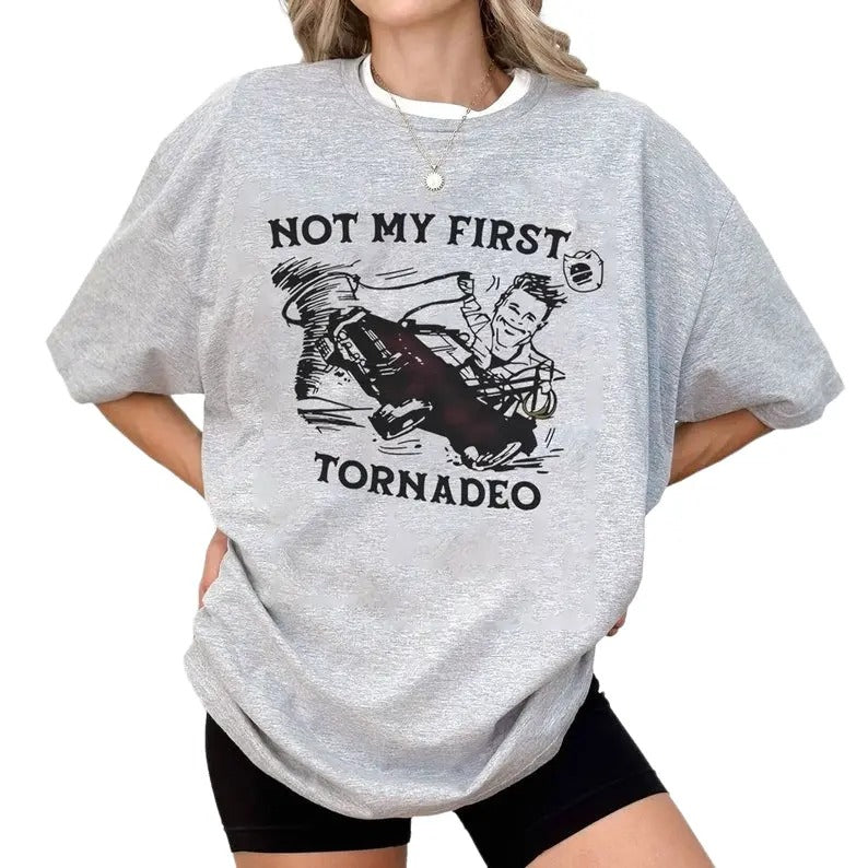 Twisters 2024 shirt, Twisters Not My First Tornado, Tyler Owens T-shirt, Oklahoma Shirt Hoodie, Sweatshirt | HypeDripTees.com