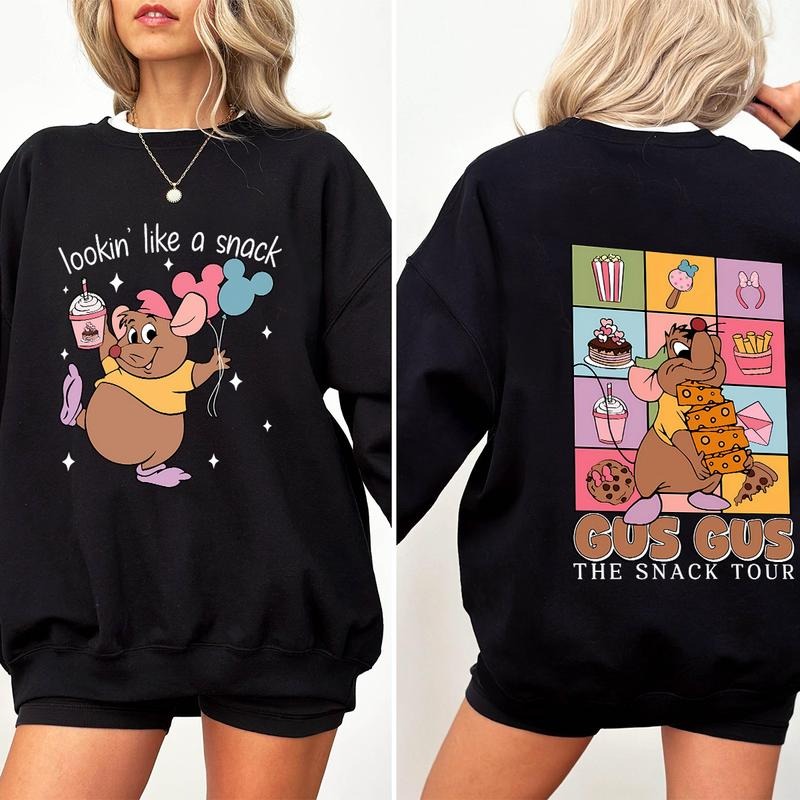 Two Sided Gus Gus Looking Like A Snack Shirt, Gus Mouse The Snack Tour T-shirt, Food Wine Festival 2025 Hoodie, Sweatshirt