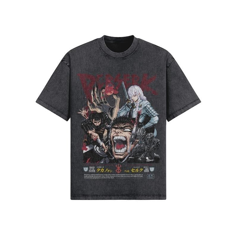 Two sided Berserk Oversized T-Shirt Hoodie, Sweatshirt | HypeDripTees.com