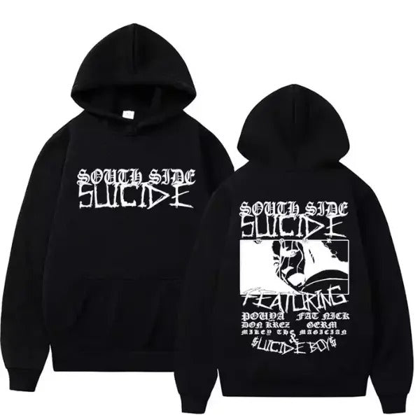 Two sides hoodie rap music lovers, for Men, for Women, cotton unisex shirt, trendy shirt 2024 Sweatshirt | HypeDripTees.com