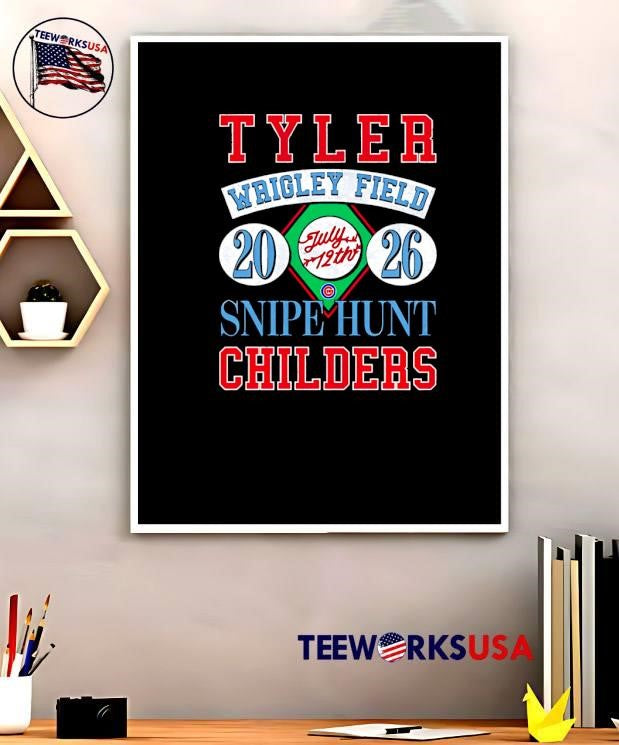 Tyler Childers Concert Wrigley Field July 12th 2026 Snipe Hunt T-Shirt