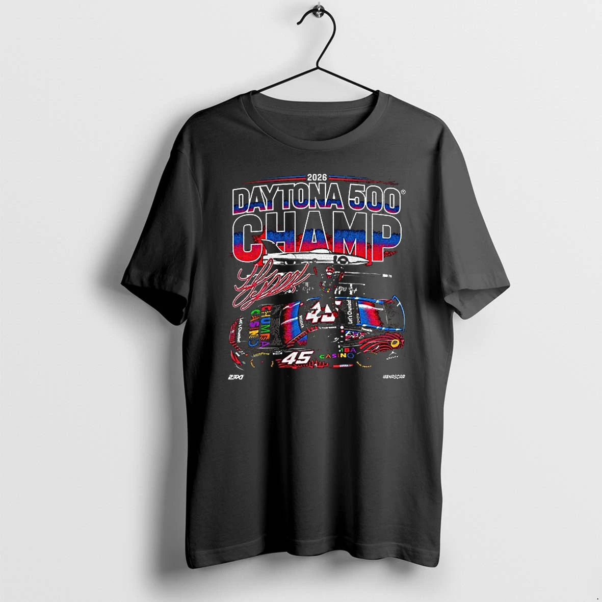 Tyler Reddick 23xi Racing Black 2026 Daytona 500 Champion Tshirts Sweater Hoodie, Sweatshirt | HypeDripTees.com
