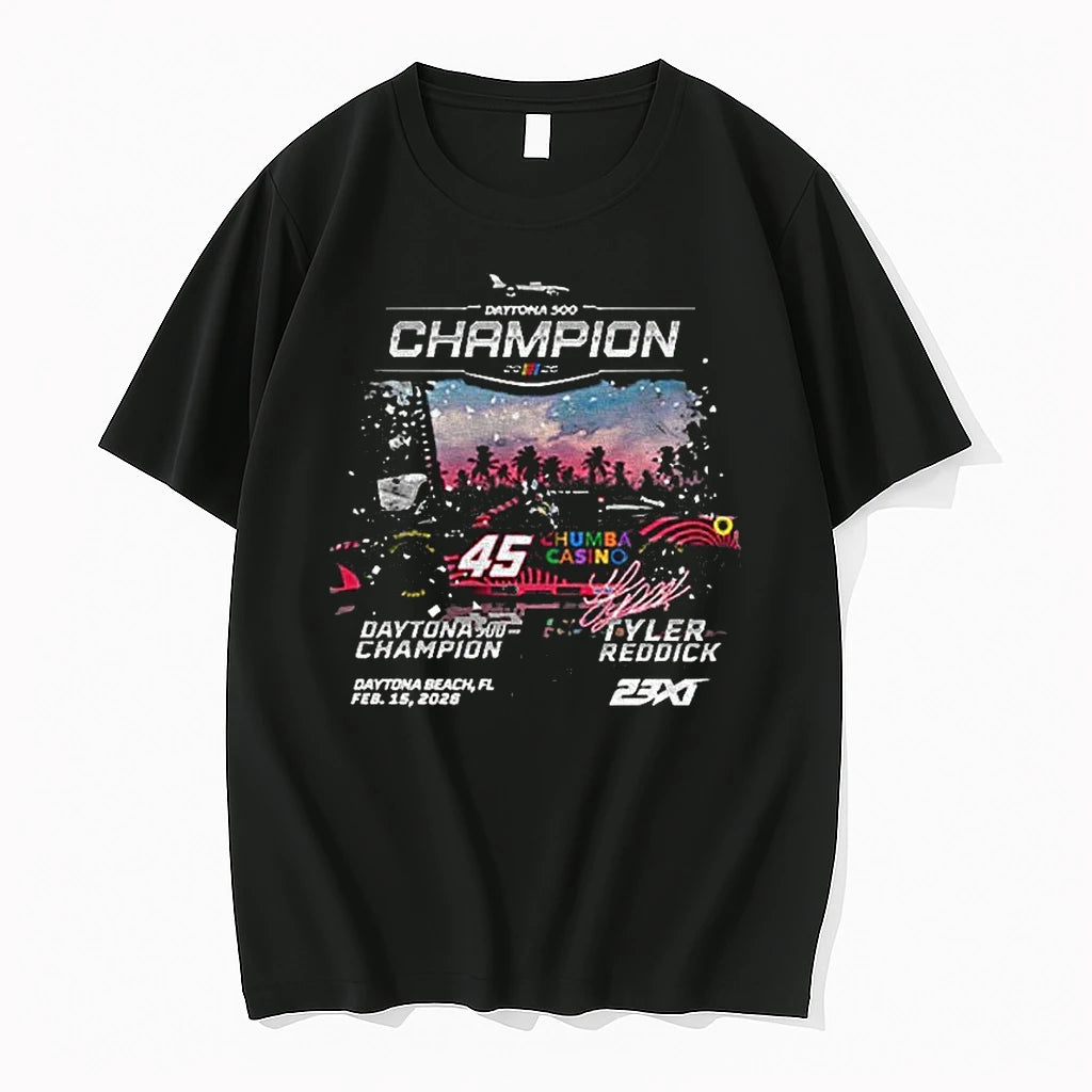 Tyler Reddick Daytona 500 23xi Racing Champions Daytona Beach Fl Tshirts Sweater Hoodie, Sweatshirt | HypeDripTees.com