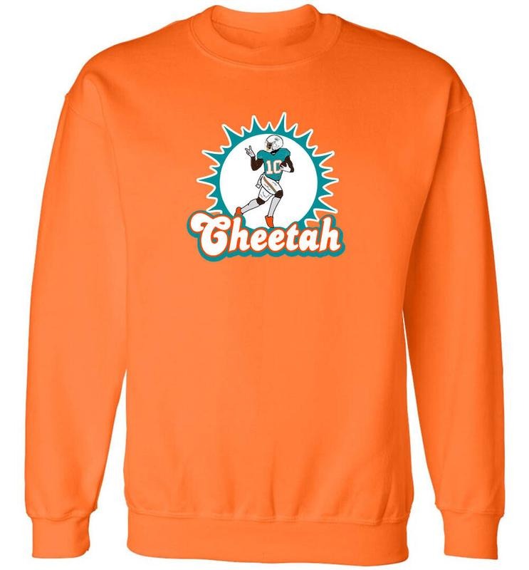 Tyreek Hill Miami Dolphins Cheetah Peace Sweatshirt T-Shirts, Hoodie | HypeDripTees.com