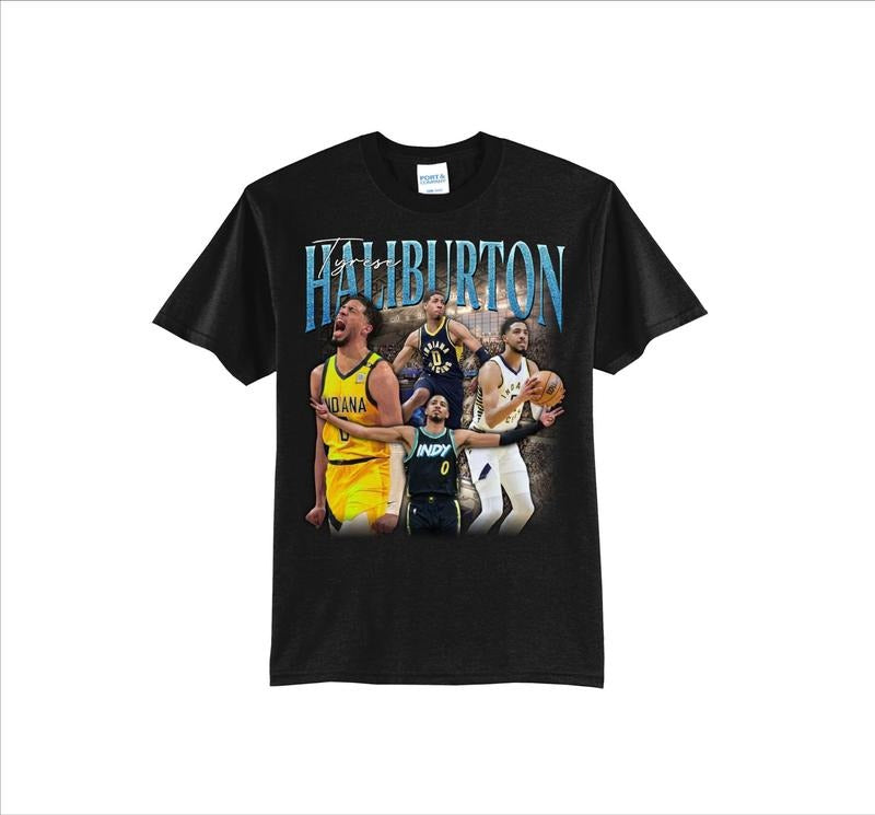 Tyrese Haliburton Vintage Rapper T-Shirt, 100% Cotton Unisex Shirt, Gift For Fan Hoodie, Sweatshirt | HypeDripTees.com