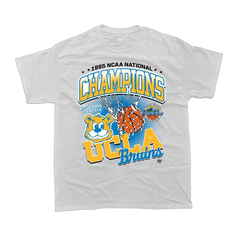 UCLA Bruins 1995 National Champions T-Shirt Men - Classic Fit, 100% Cotton - Menswear Hoodie, Sweatshirt | HypeDripTees.com