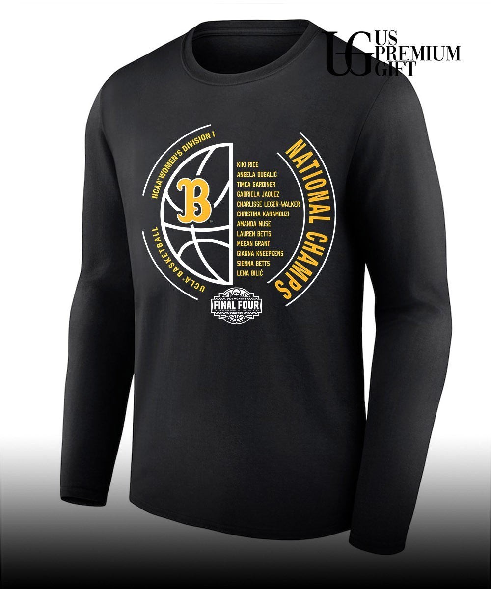 UCLA Bruins 2026 NCAA Women’s Basketball National Champions Nets shirt