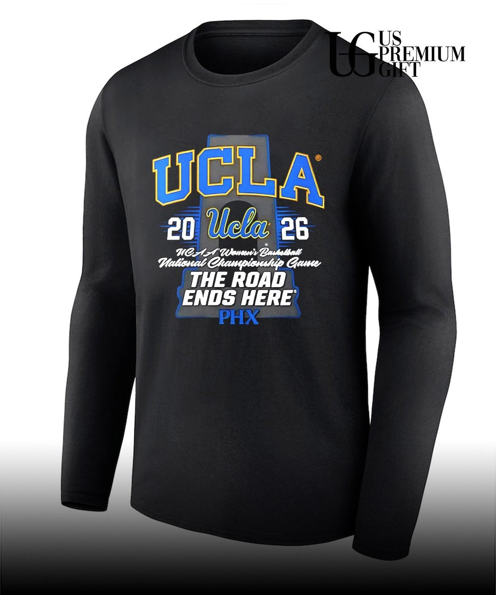 UCLA Women’s Basketball 2026 National Championship Game Phoenix The Road Ends Here trophy shirt