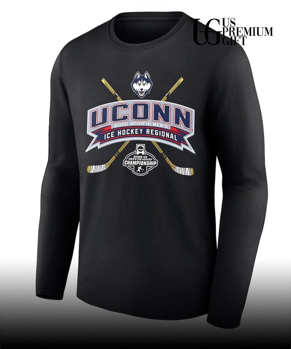 UConn Huskies 2026 NCAA DI Men’s Ice Hockey Regional shirt