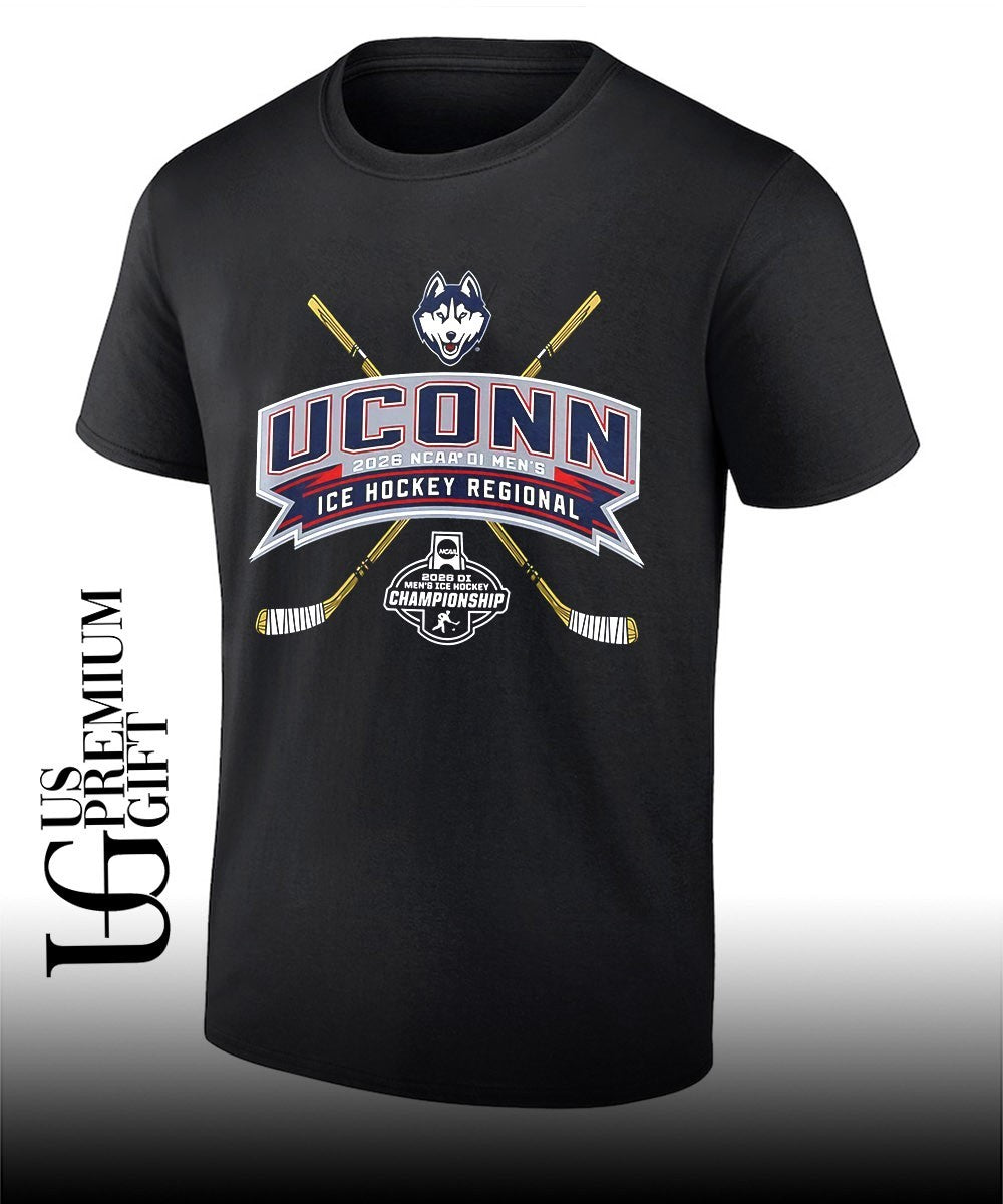 UConn Huskies 2026 NCAA DI Men’s Ice Hockey Regional shirt