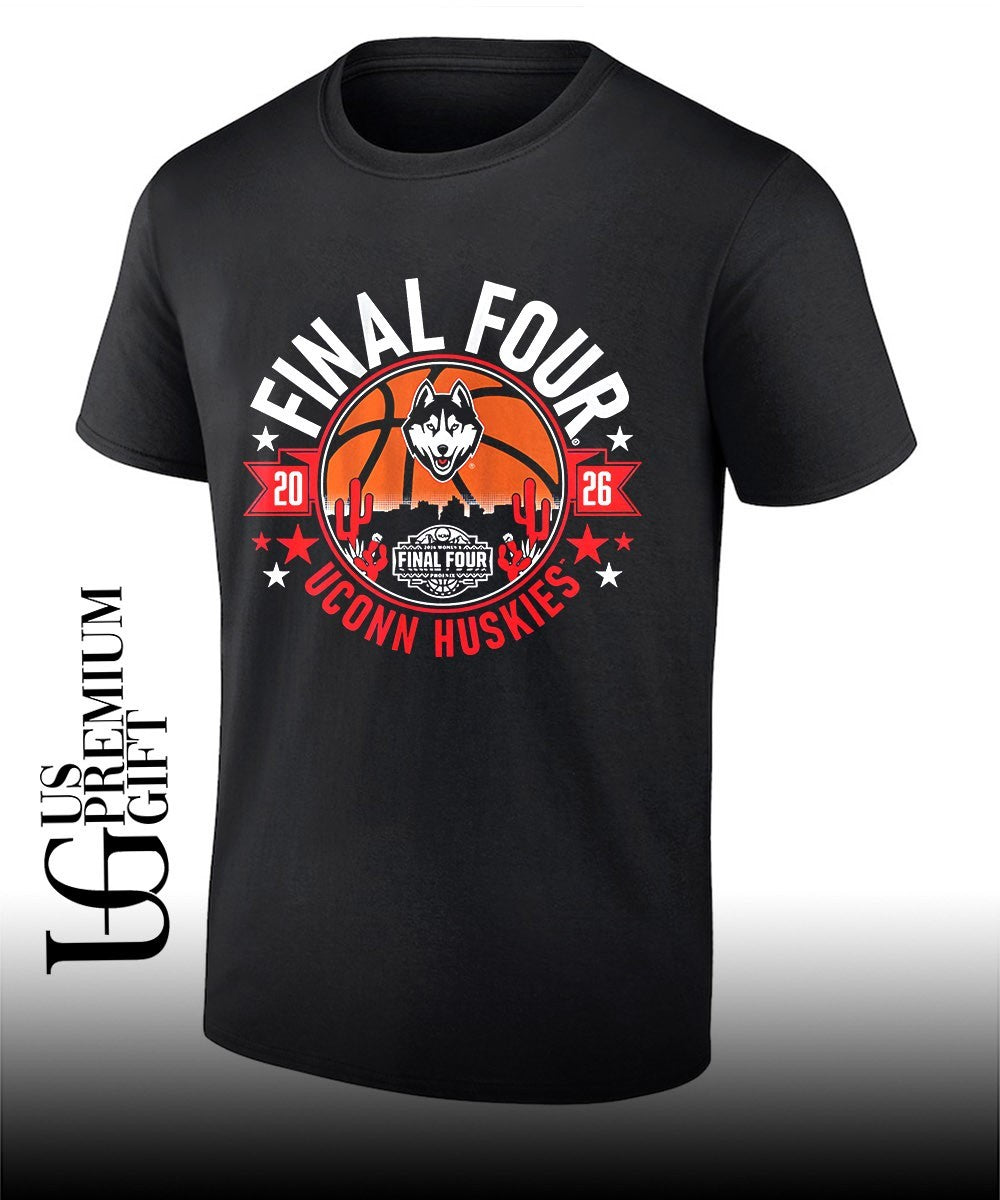 UConn Huskies basketball 2026 Final Four March Madness Skyline City shirt