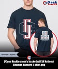 UConn Huskies men’s basketball 5X National Champs banners T-shirt