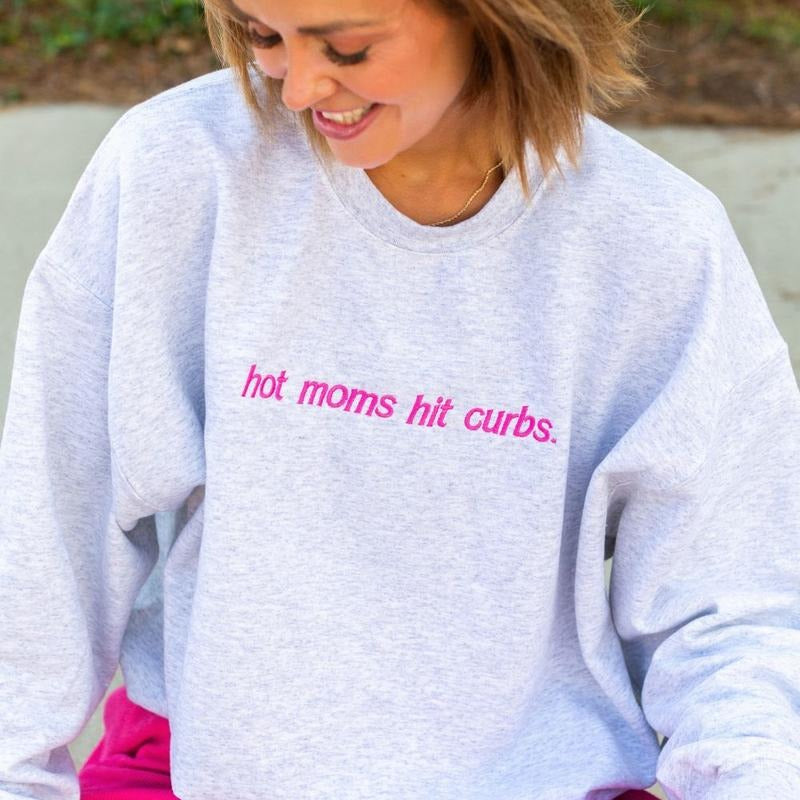 UM X Tay + Court 'Hot Moms Hit Curbs' Crewneck Sweatshirt T-Shirts, Hoodie | HypeDripTees.com