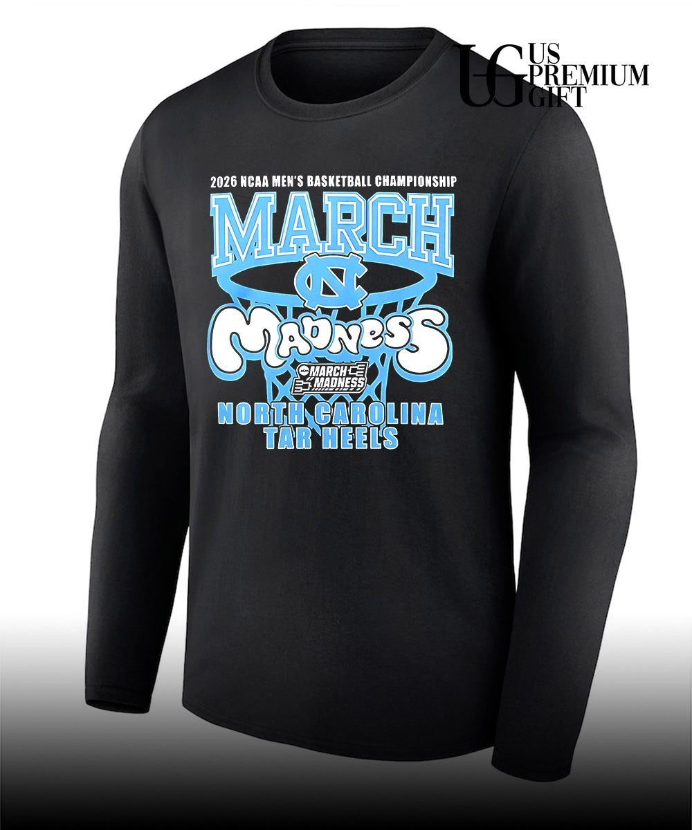UNC Tar Heels 2026 March Madness NCAA Men’s Basketball Championship shirt