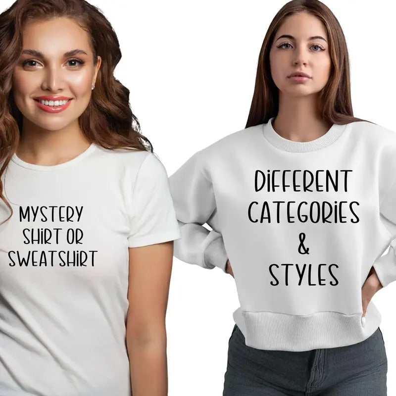 UNISEX MYSTERY Shirt or Sweatshirt or Hoodie | HypeDripTees.com