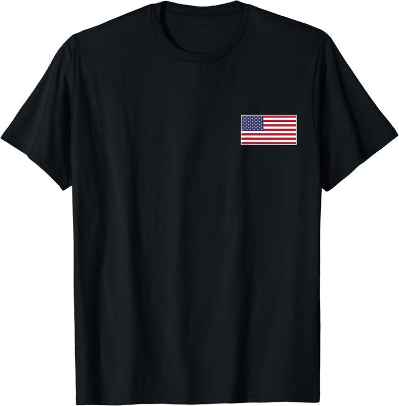 US American Flag Cool Patriotic USA Flags Men Women T-Shirt | Unisex Cotton Tee Gift, Crewneck, Short Sleeve Hoodie,...