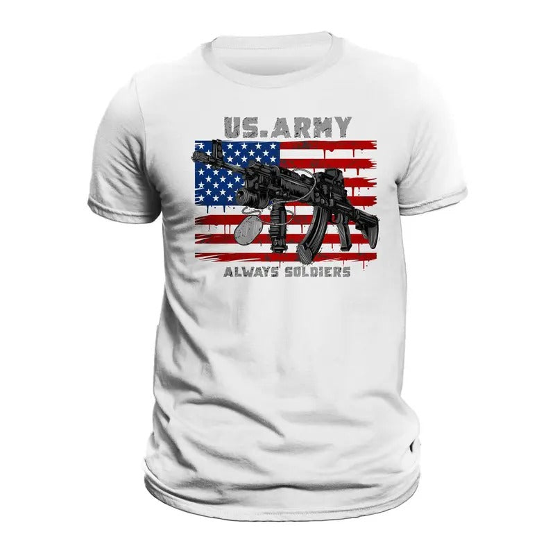 US Army Always Soldiers Patriotic Military Veteran Men's T-Shirt Casual Classic Hoodie, Sweatshirt | HypeDripTees.com