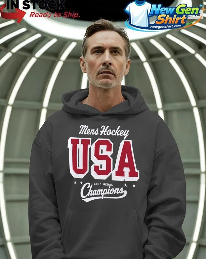 US Hockey 2026 Winter Olympics Gold Medal Champions Gold Standard Shirt