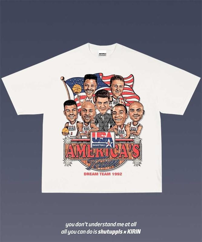 USA DREAM TEAM 1992 1.9 TEE | VINTAGE TEE GRAPHIC T-SHIRT SWEATSHIRT HOODIE | SPORT TEE | GIFT FOR FAN | HypeDripTees.com