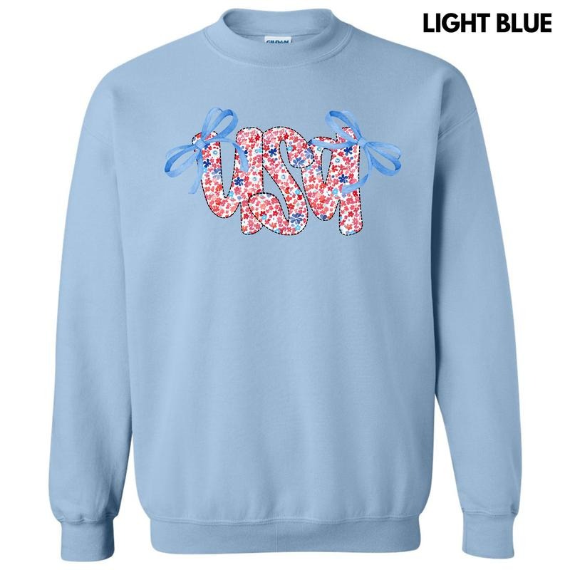 USA Ditzy Floral Sweatshirt 'NLB' T-Shirts, Hoodie | HypeDripTees.com