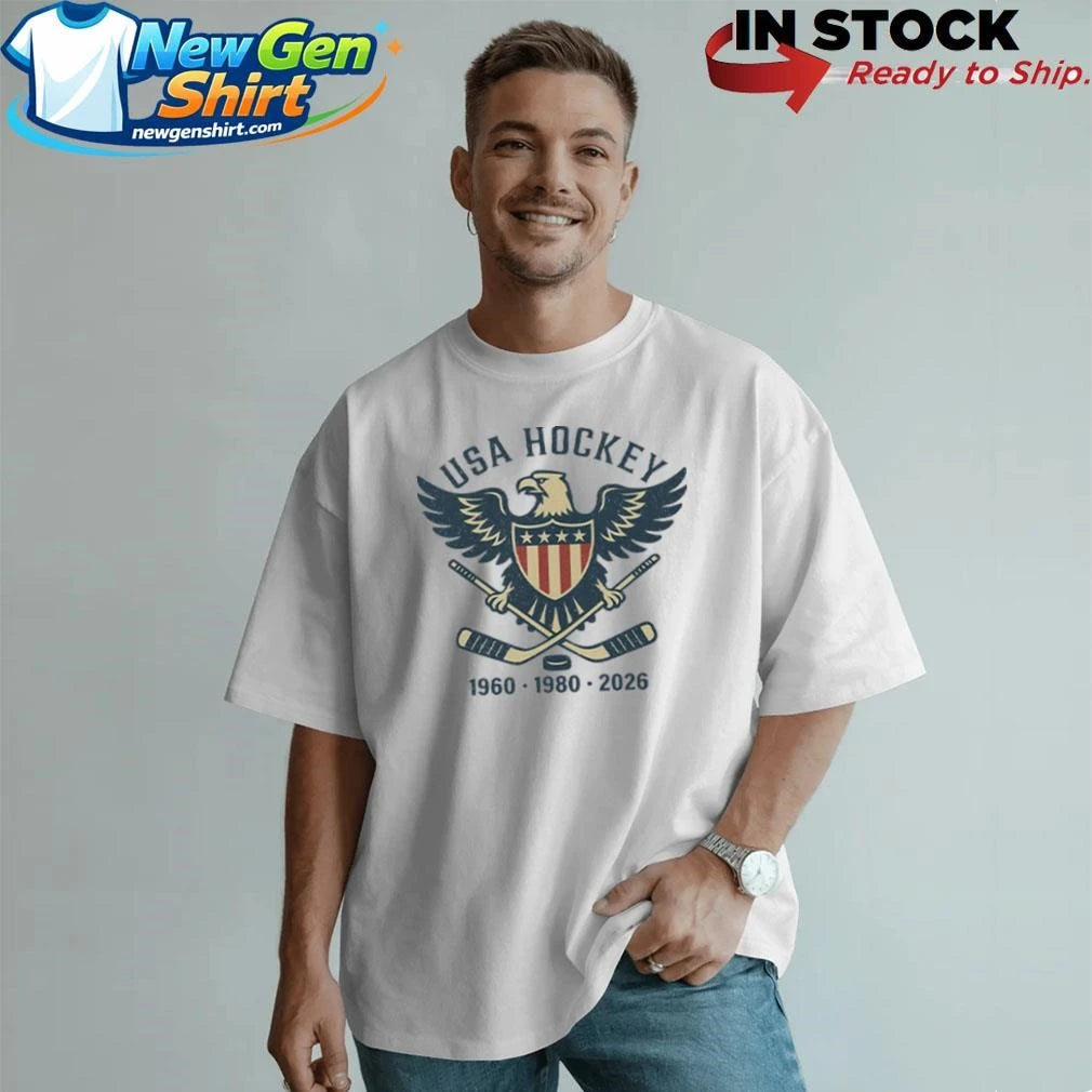 USA Hockey Eagle 1960 1980 2026 Shirt