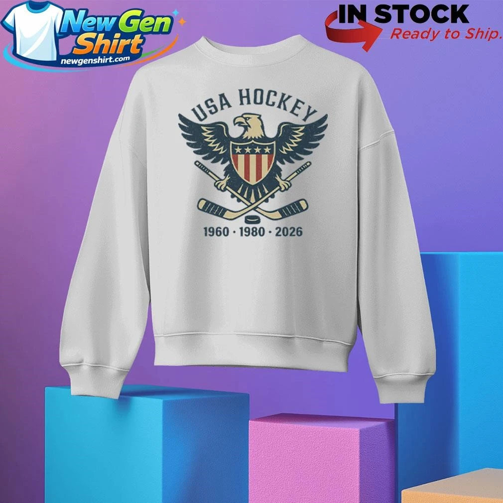 USA Hockey Eagle 1960 1980 2026 Shirt