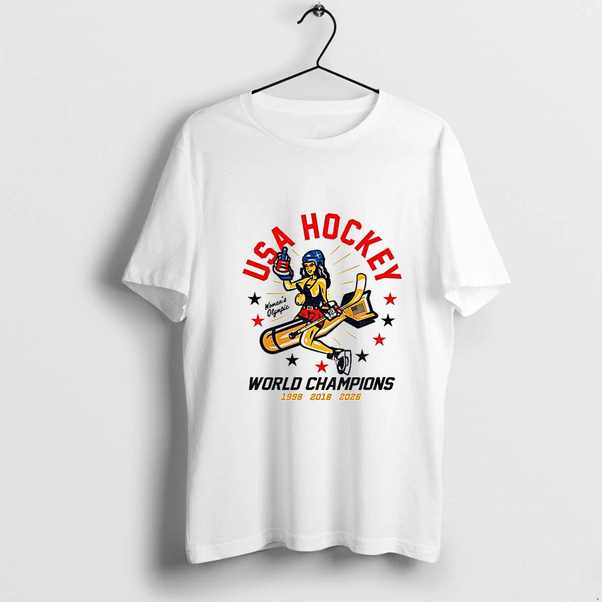 Usa Hockey Womens Olympics World Champions 1998 2018 2026 Tshirts Sweater Hoodie, Sweatshirt | HypeDripTees.com