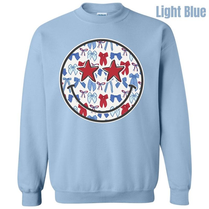 USA Ribbon Happy Face Sweatshirt 'NLB' T-Shirts, Hoodie | HypeDripTees.com