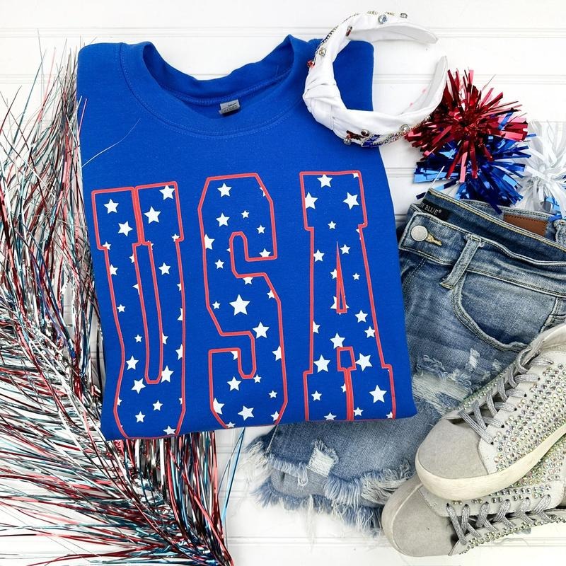 USA Stars Sweatshirt T-Shirts, Hoodie | HypeDripTees.com