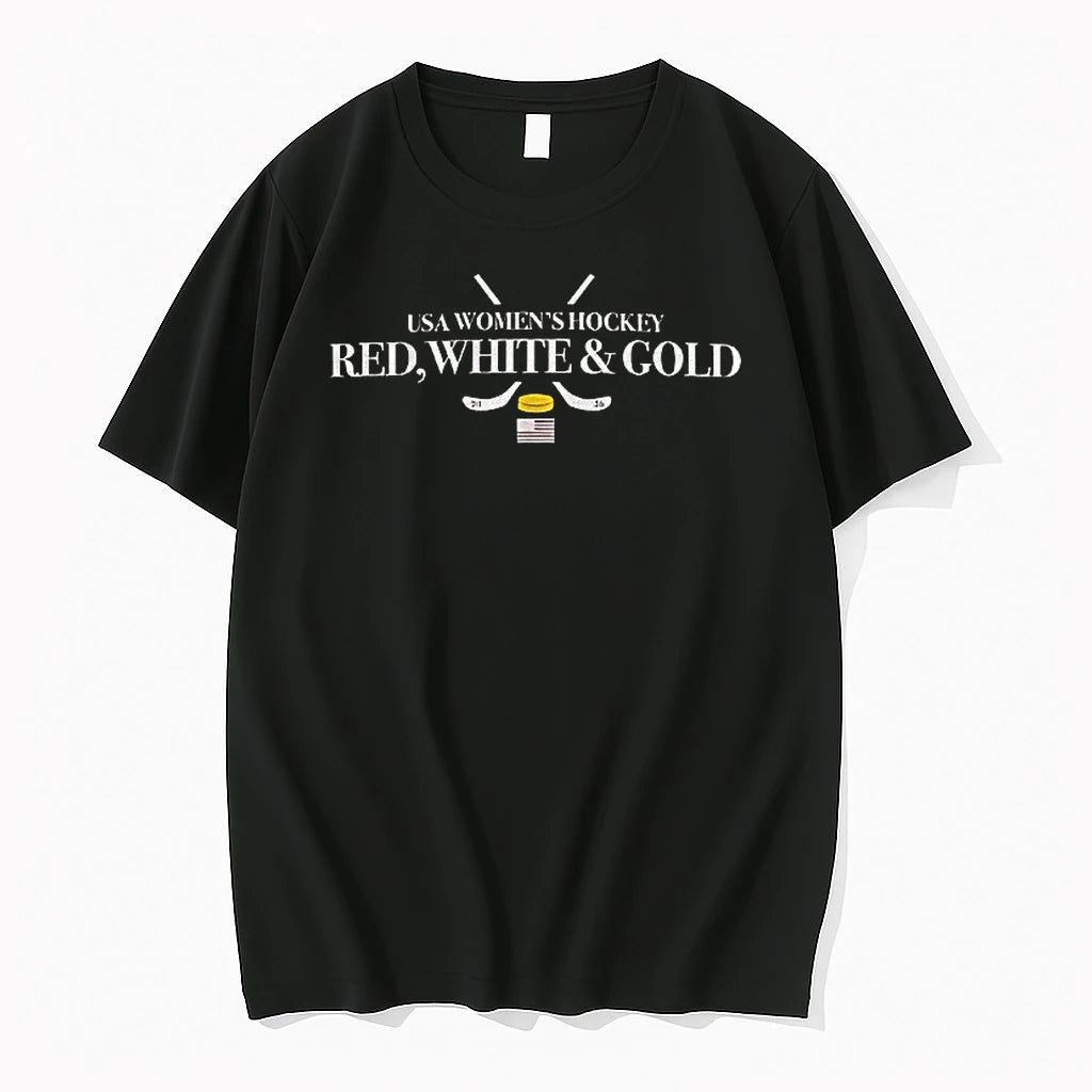 Usa Womens Hockey Red White Gold Olympics Gold Medal Tshirts Sweater Hoodie, Sweatshirt | HypeDripTees.com