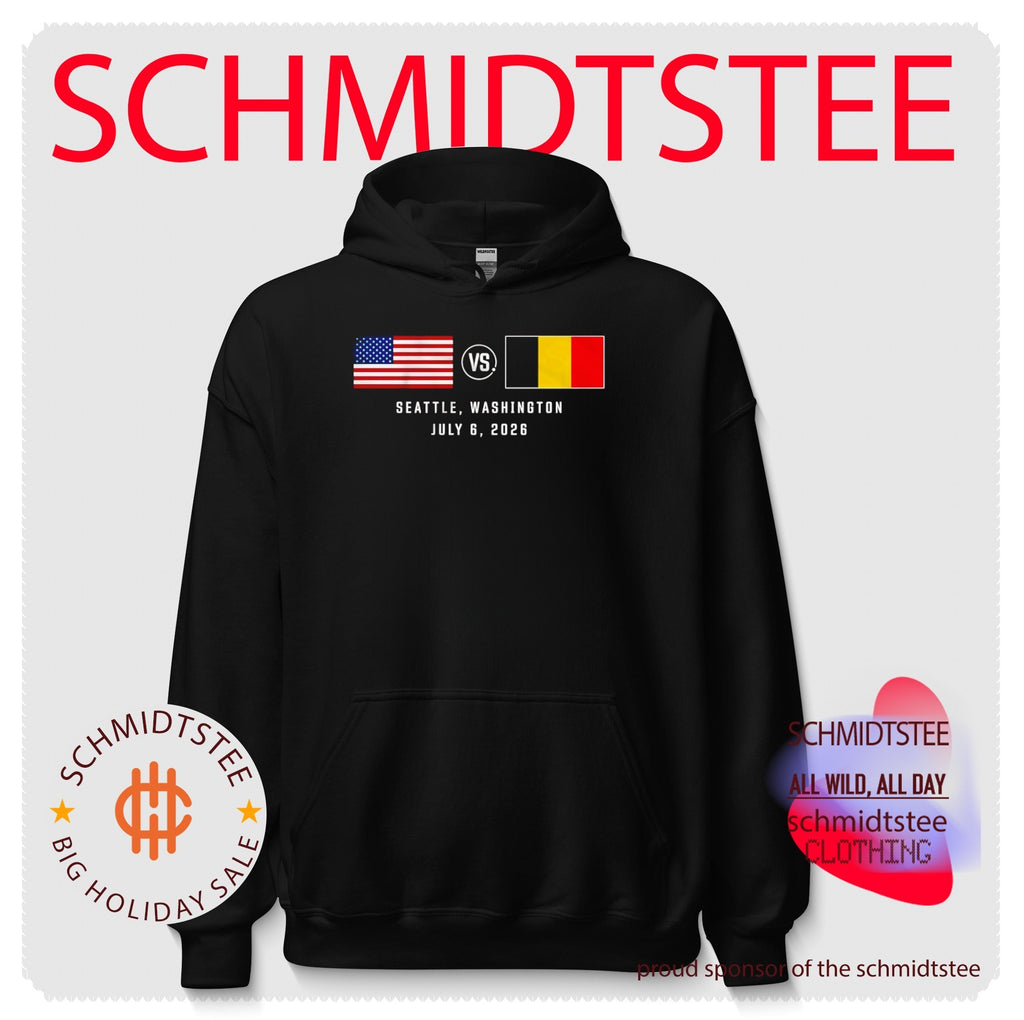 USA vs. Belgium Soccer Matchup World Cup 2026 flag shirt
