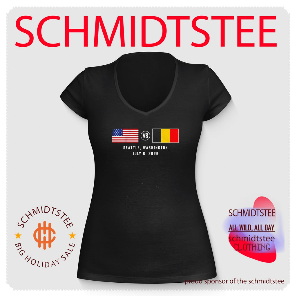 USA vs. Belgium Soccer Matchup World Cup 2026 flag shirt