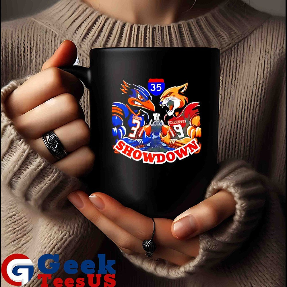 UTSA vs Texas State Gameday Show Down 2025 mascot shirt