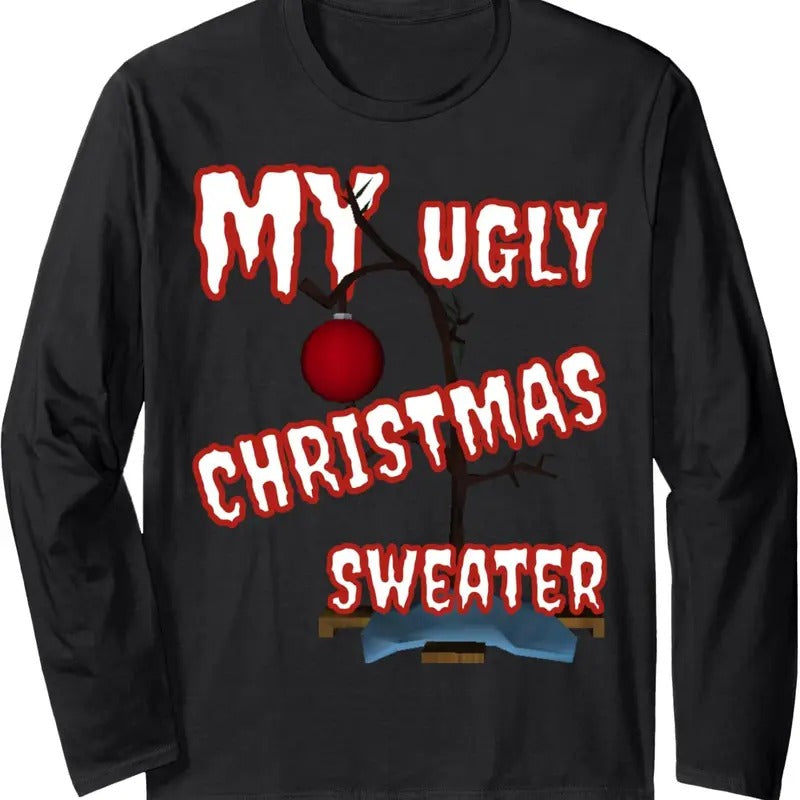 Ugly Christmas Sweaters For Women, Men | Christmas Long Sleeve T-Shirt Hoodie, Sweatshirt | HypeDripTees.com