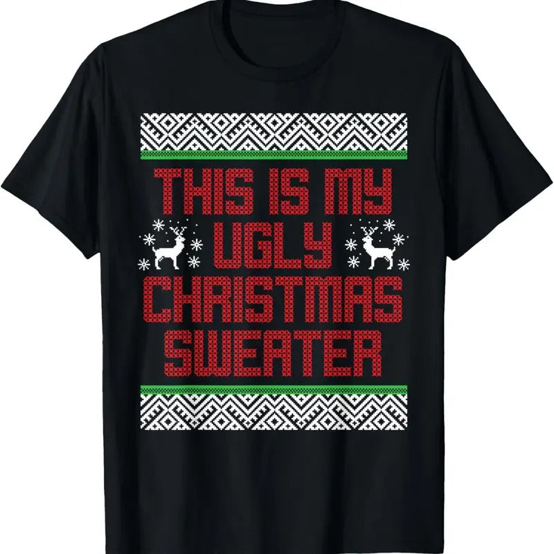 Ugly Christmas Sweaters Funny Xmas T-Shirt Hoodie, Sweatshirt | HypeDripTees.com