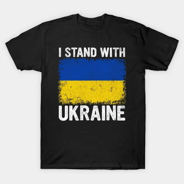 Ukraine Bold Print T-Shirt - Modern Streetwear for Supporters Hoodie, Sweatshirt | HypeDripTees.com