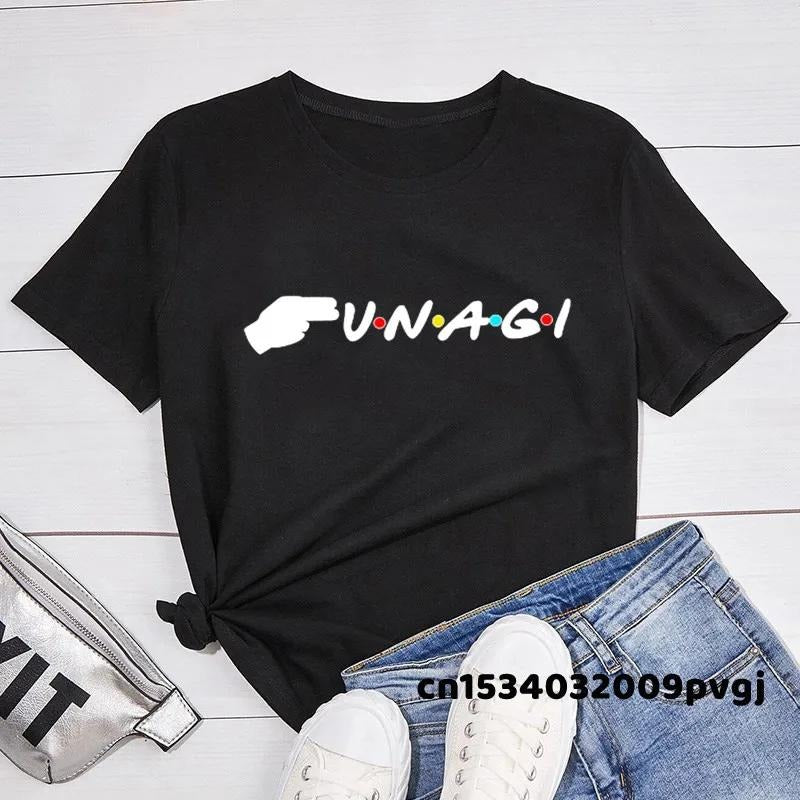 Unagi with Colored Dots T-Shirt Women Friends TV Show Tshirt Harajuku Summer Women's Tee Shirt Unisex Streetwear Hoodie,...
