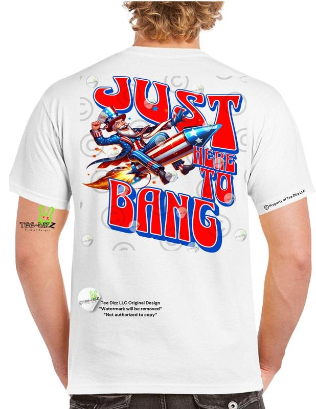 Uncle Sam: Just Here to Bang - Men's funny graphic T-shirt Hoodie, Sweatshirt | HypeDripTees.com
