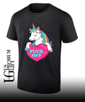Unicorn fuck off heart shirt